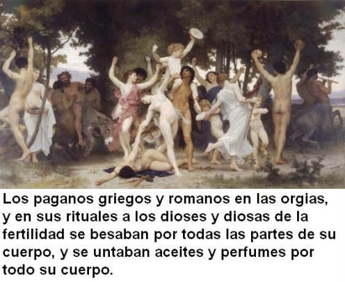 paganos griegos y romanos orgias